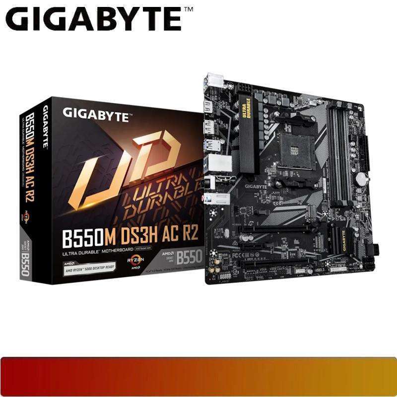 GIGABYTE B550M DS3H AC R2 Motherboard AMD B550 AM4 DDR4 Micro ATX