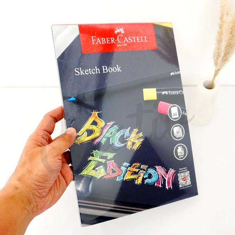 Promo Faber Castell Buku Sketsa Hitam Black Edition Sketch Book A4