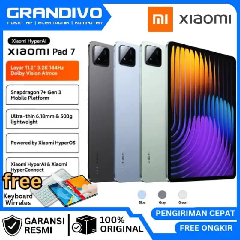 Xiaomi Pad 7 dengan Layar Besar 11,2, RAM 8GB, dan Dolby Vision untuk Hiburan Imersif, Ideal bagi Kreator serta Penggemar Multimedia
