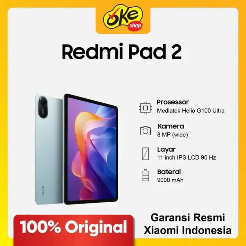Jual Xiaomi Redmi Pad 2 4/128 Tablet Garansi Resmi Xiaomi