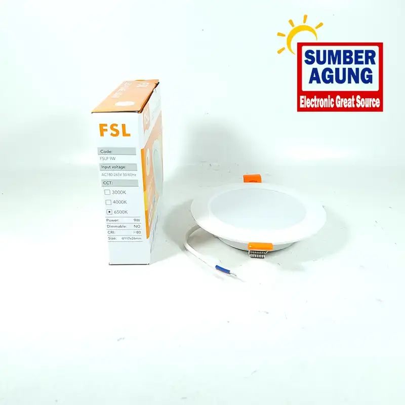 Led Panel Ib Jual Fsl Panel Led Ib Bulat 9w 6500k Inbow Bulat Cahaya Putih Hemat ...