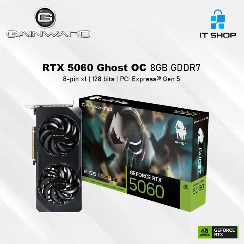 Jual Gainward Geforce Rtx 5060 Ghost Oc 8gb Gddr7 128bit Pci
