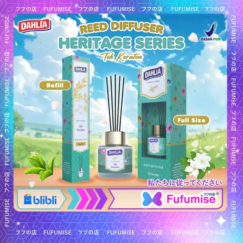 Promo Dahlia Reed Diffuser Teh Keraton | Cendana Padmasana | Pengharum ...