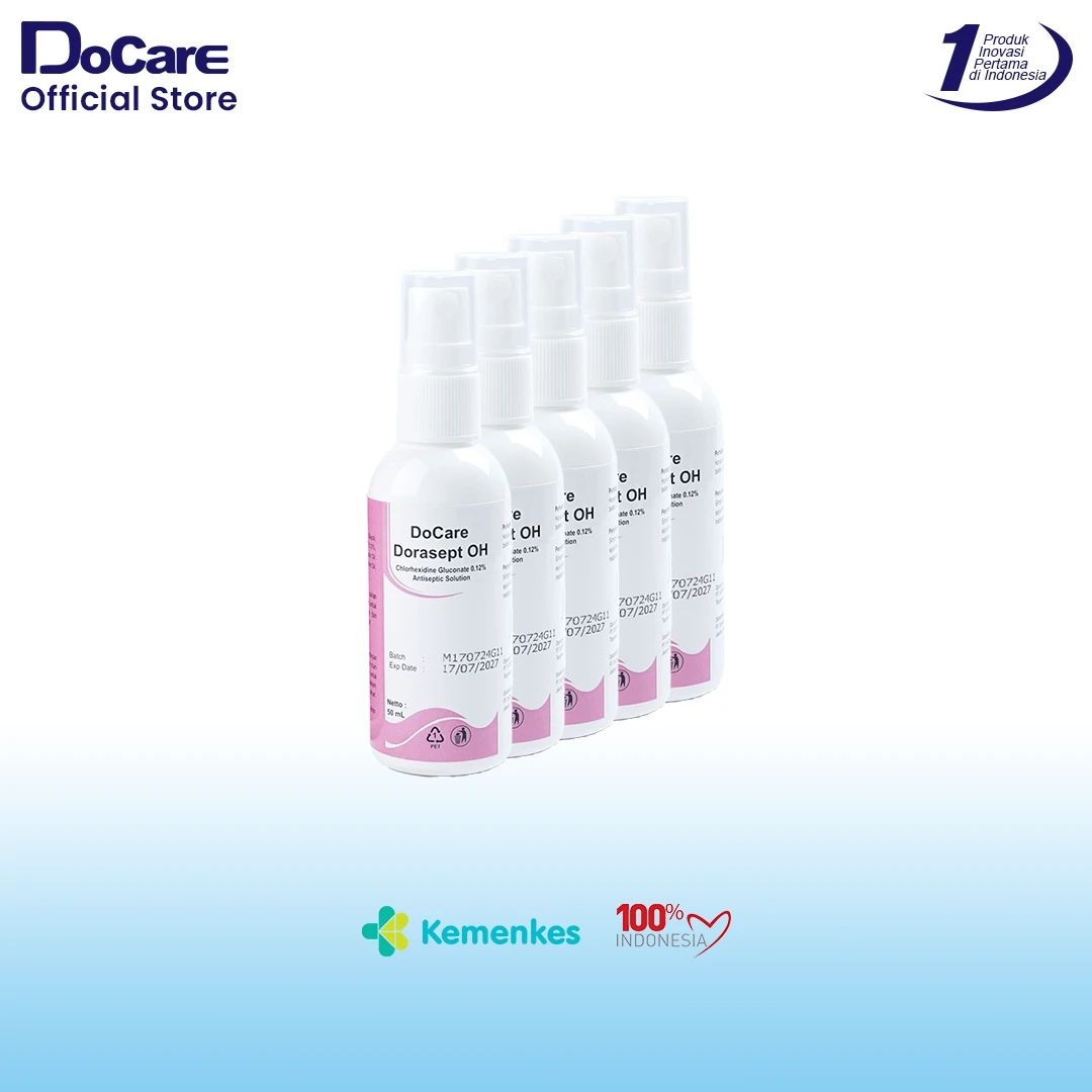 Promo [promo Bundling 5 Pack] - Docare Dorasept Oh Spray Antiseptik Bau ...