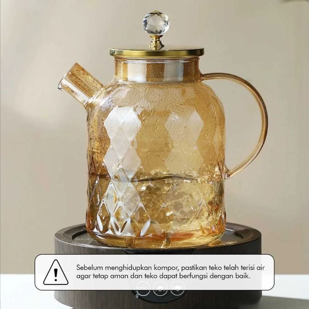 Jual One Two Cups Teko Teh Kaca Tahan Panas Water Jug Borosilicate ...