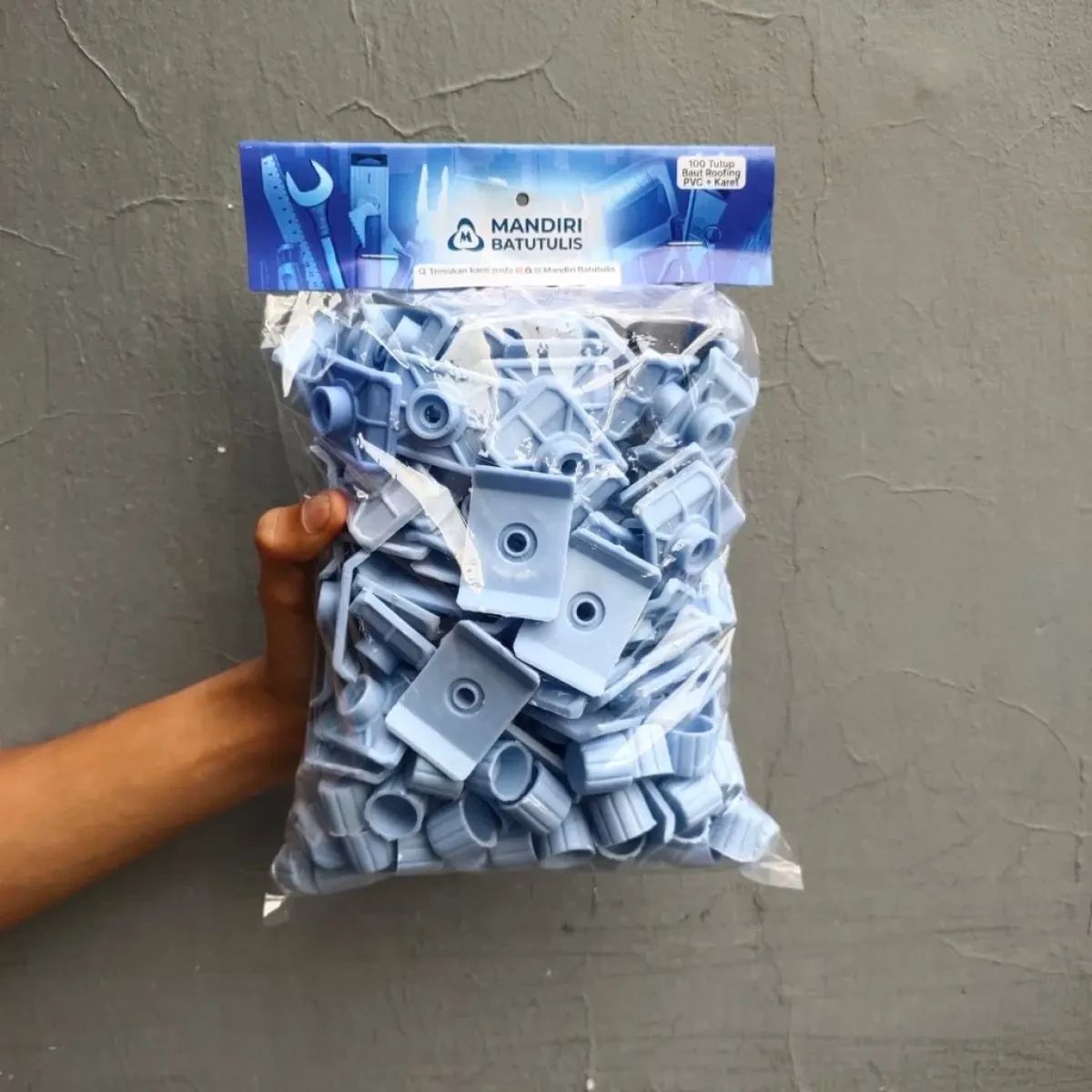 Jual (1 Bungkus Isi 100 Pcs) Tutup Baut Roofing Pvc Tebal + Karet Seal ...