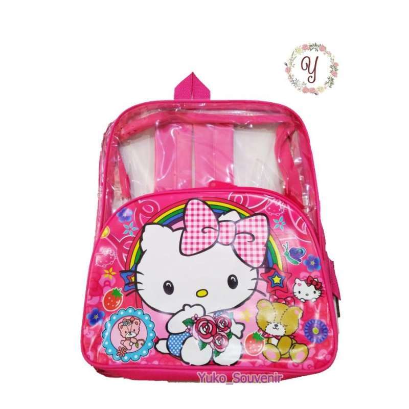 bisa cod hello kitty tas rasel wanita tas sekolah tasbandungid