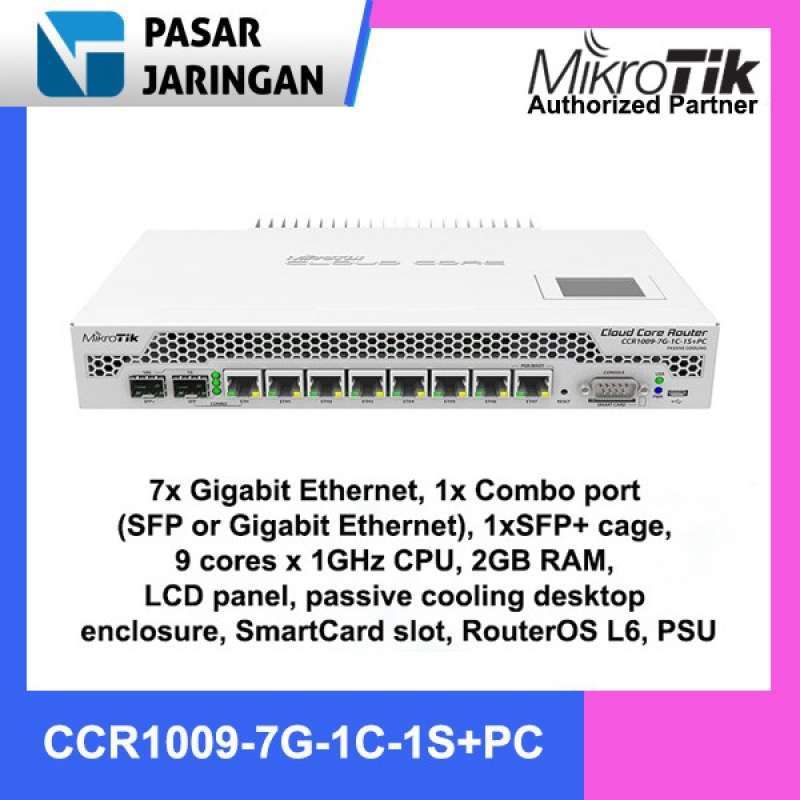 Promo mikrotik router and wireless ccr1009 7g 1c 1s pc diskon 23 di