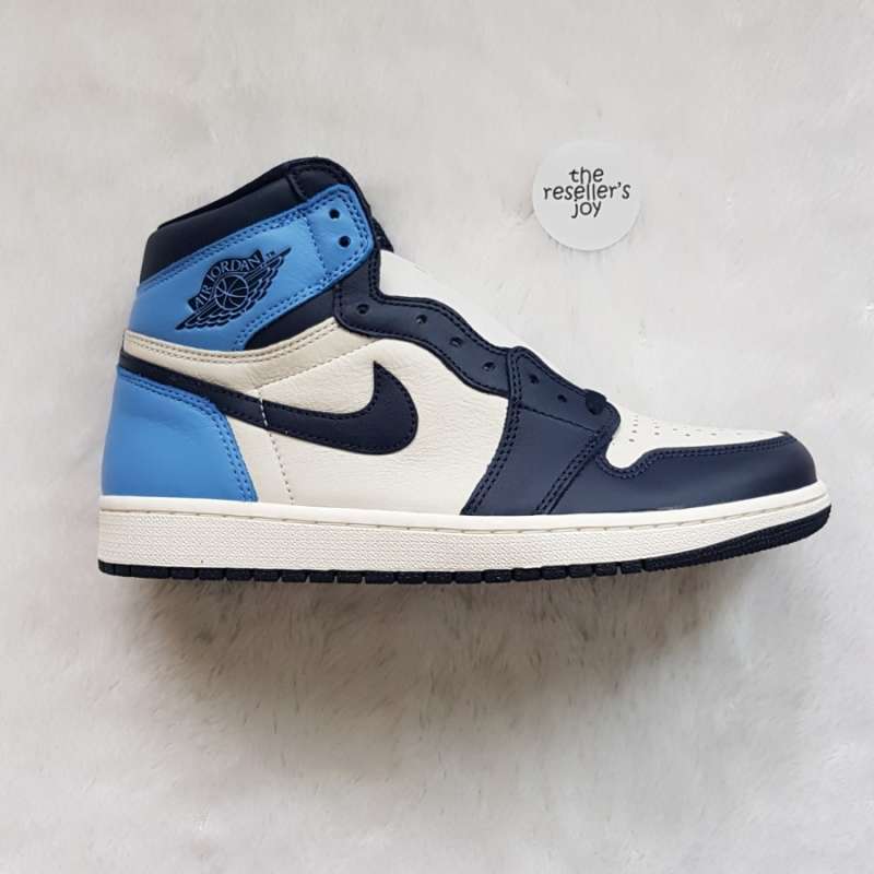 nike air jordan 1 retro high obsidian unc
