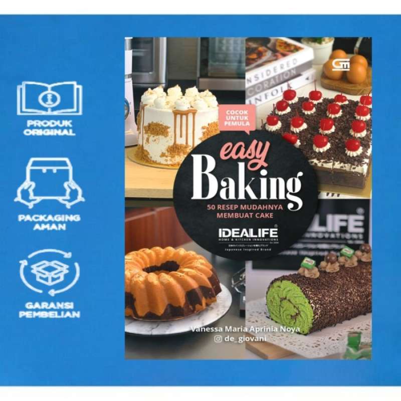 Promo Buku Easy Baking 50 Resep Mudahnya Membuat Cake / Original
