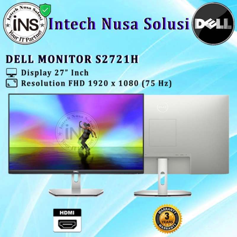 Promo Monitor Dell 27 inch Monitor S2721H 3 Year Diskon 23 di Seller