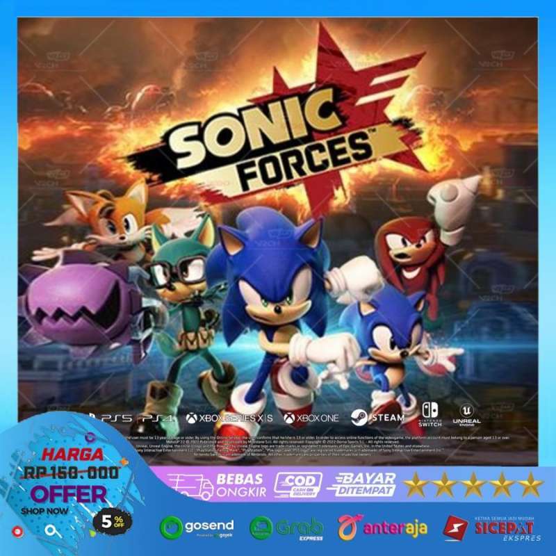 Jual sonic forces game for pc laptop di seller vrchindo digital