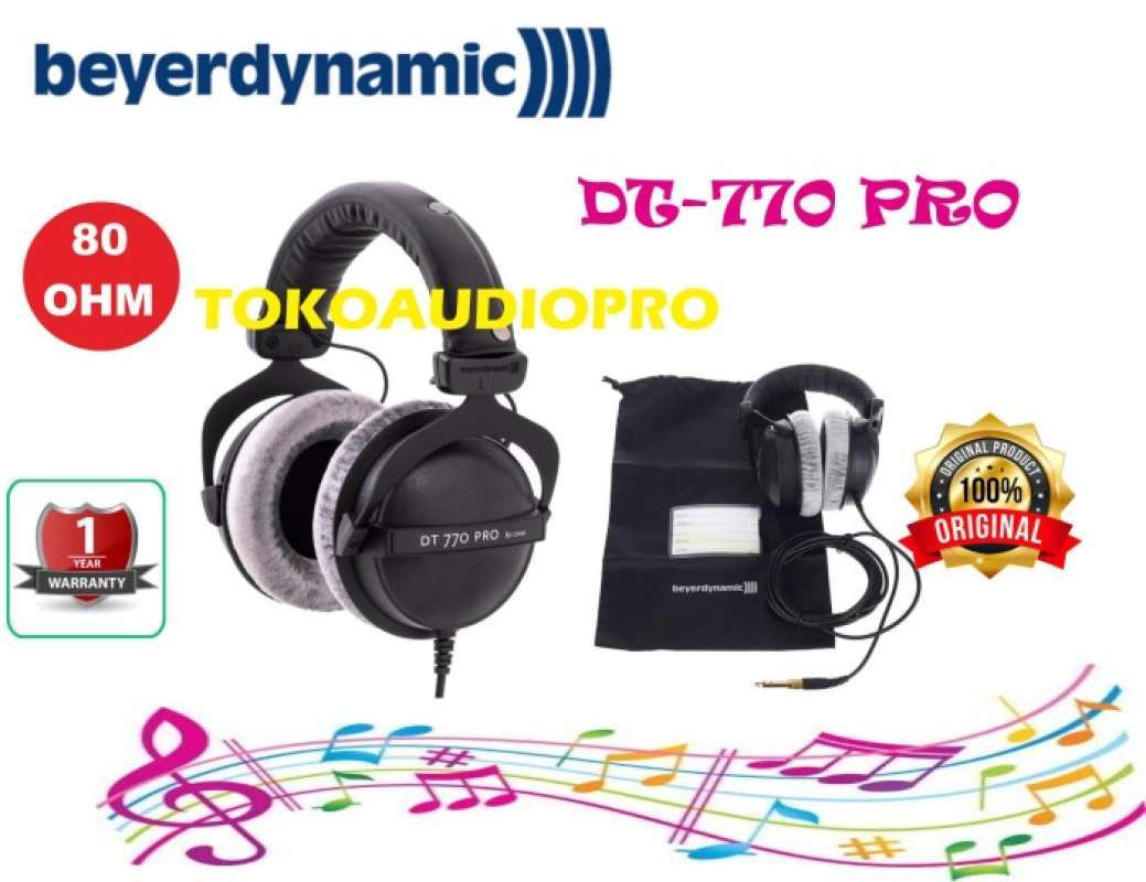 Dt 770 32 Ohm Vs 80 Ohm Jual Beyerdynamic DT770 Pro 80 Ohm Closed-back Studio Mixing Headphone