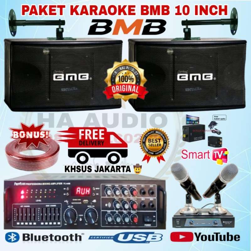 Promo HA AUDIOPAKET SOUND SYSTEM KARAOKE BMB 10 INCH(BEST I) Diskon 23 di Seller Focus ID