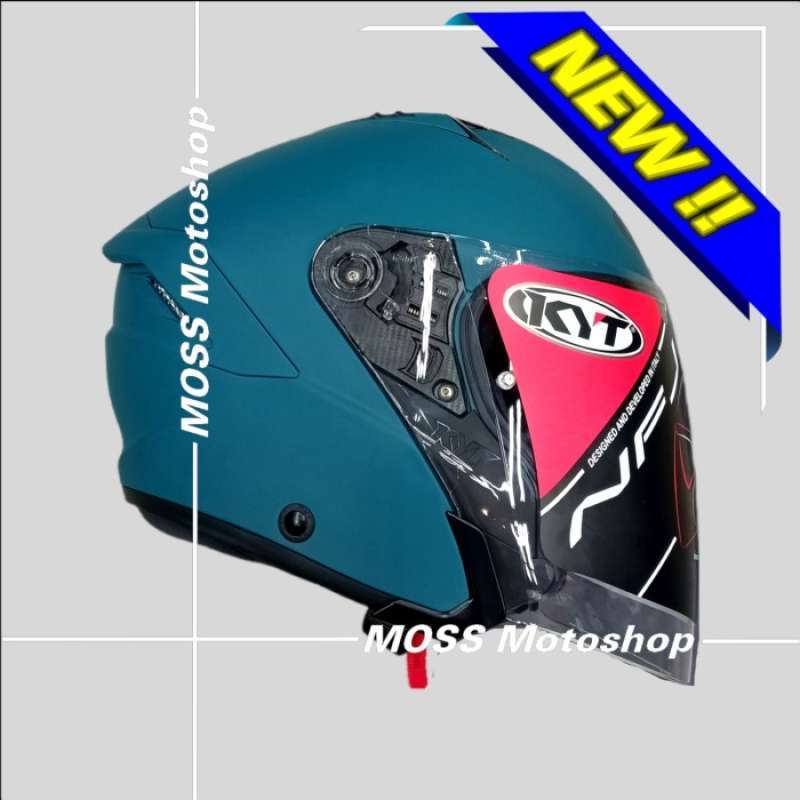 Jual Helm KYT NFJ Solid Emerald Green Original Product di Seller