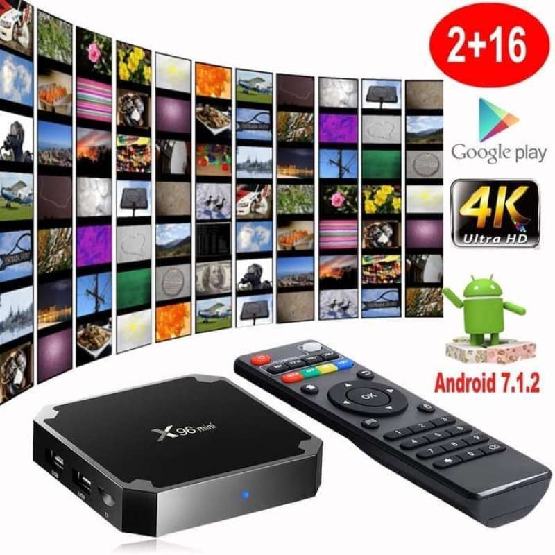 Jual Android Tv Box X96 Mini Android 7.1 ,2gb/ 16gb Wifi 2.4ghz Di ...