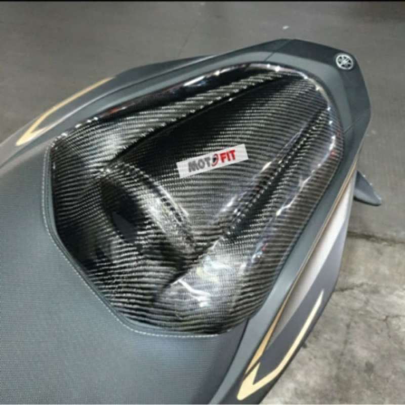 Promo yamaha aerox 155 vva cover seat carbon kevlar asli single seater