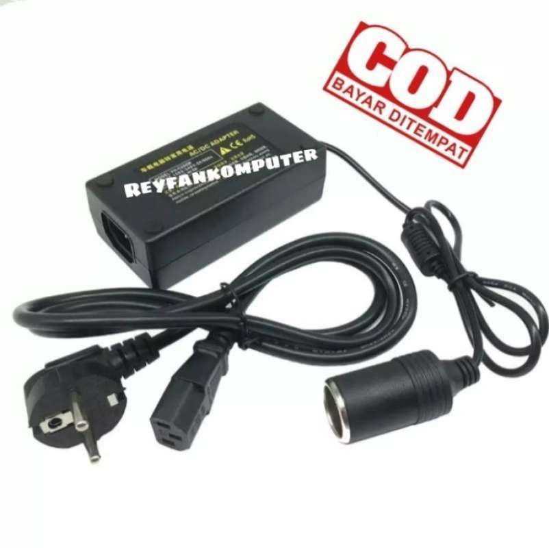 Promo Adaptor 220V Ac To Dc 12Volt 6A Socket Lhter Mobil 6 Ampere ...