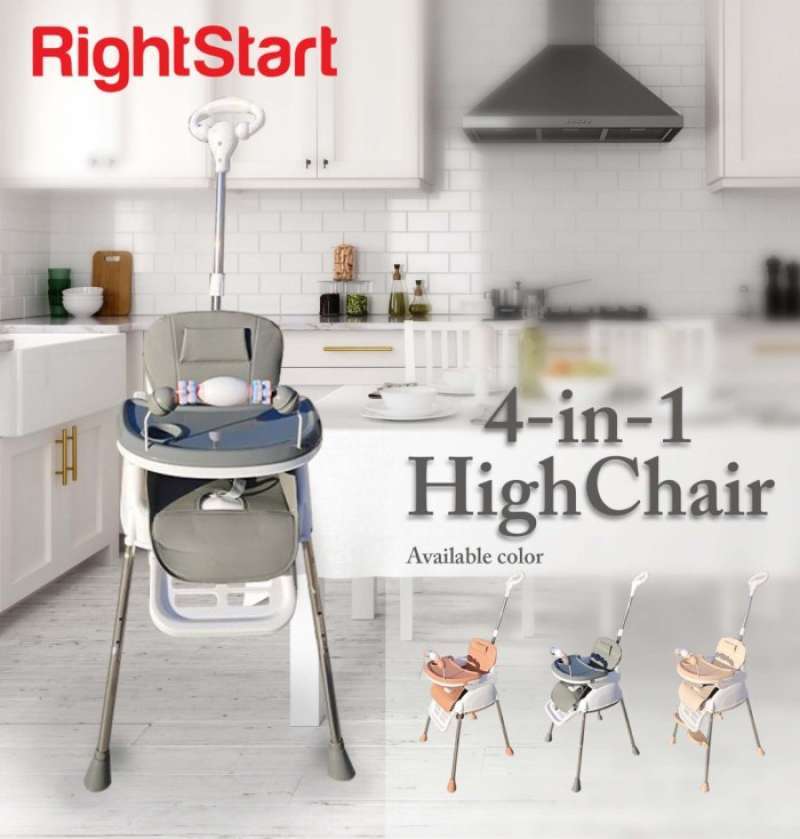 Promo Right Start Trike Candy 4 In 1 Highchair Handle Wheel Kursi Makan