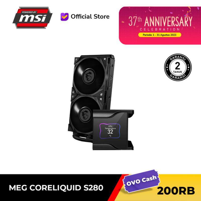 Promo Msi Meg Coreliquid S280 [Aio Liquid Cooling] Diskon 23% di Seller ...