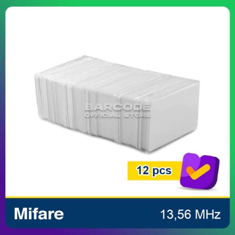 Promo Blank Card Mifare 13,56 MHz Kartu PVC RFID ID Card Printer 12 Pcs ...
