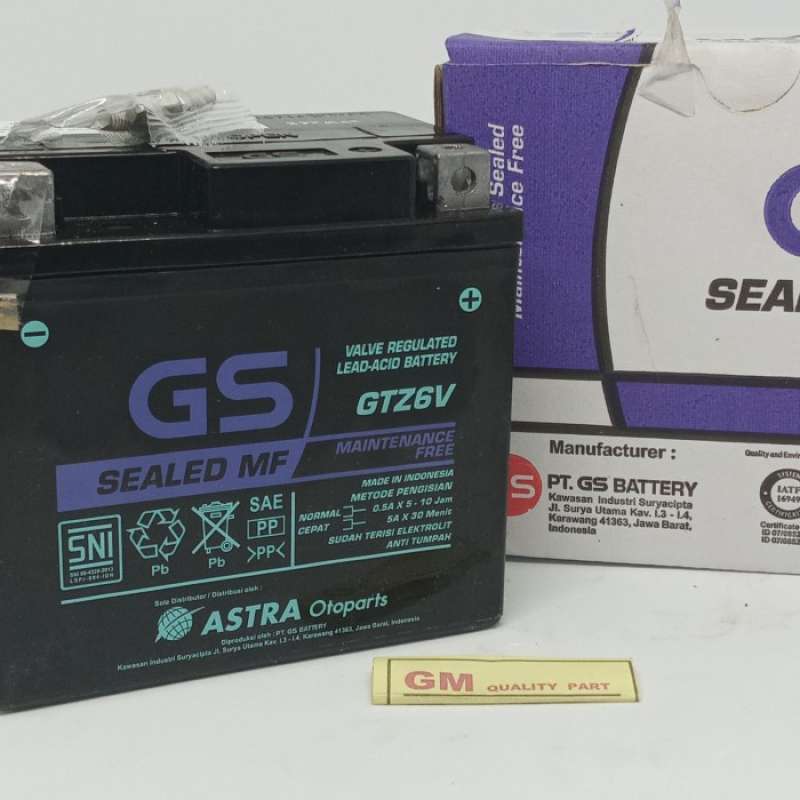 Promo AKI MOTOR HONDA VARIO 125 CC GS ASTRA GTZ6V ORIGINAL Diskon 23%