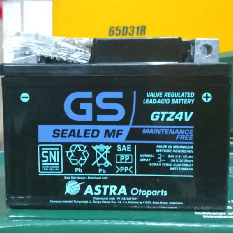 Promo Aki motor GS ASTRA GTZ4V tipe aki ori baru beat mio soul j m3
