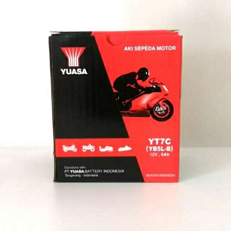 Promo Aki Motor Honda Mega Pro Lama, Shogun 110 Yuasa YT7C Aki Kering