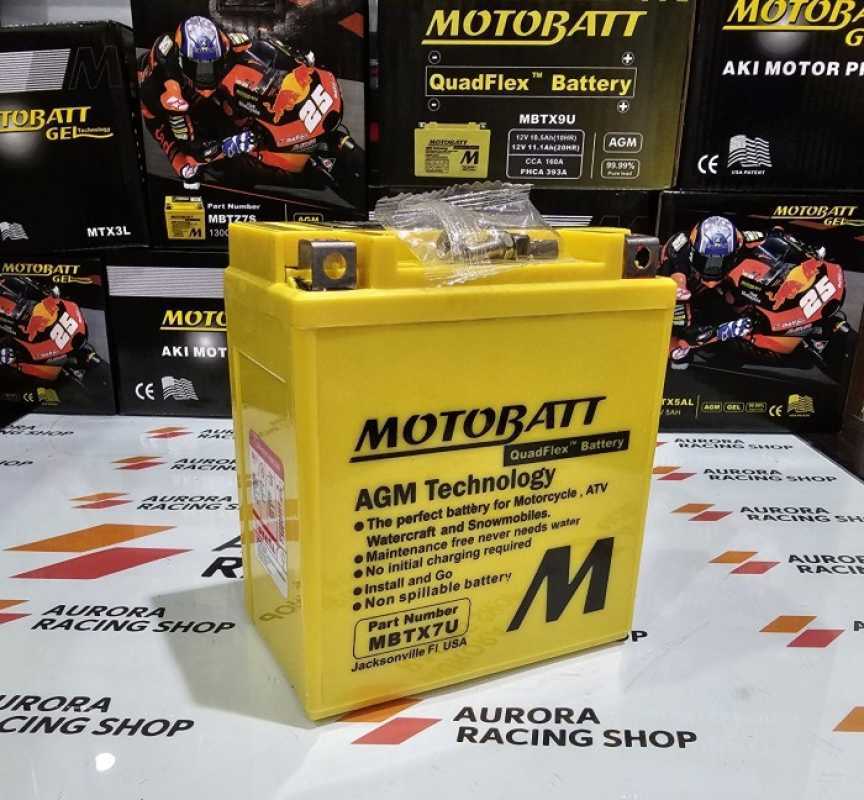 Promo AKI MOTOBATT QUADFLEX MBTX7U NMAX / AEROX - 12V8AH ( UPGRADE
