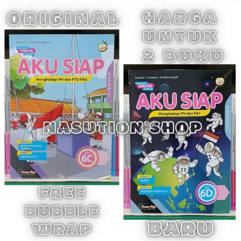 Promo Paket Buku Aku Siap 6C dan 6D Pustaka Mulia Kelas 6 SD K13 ...