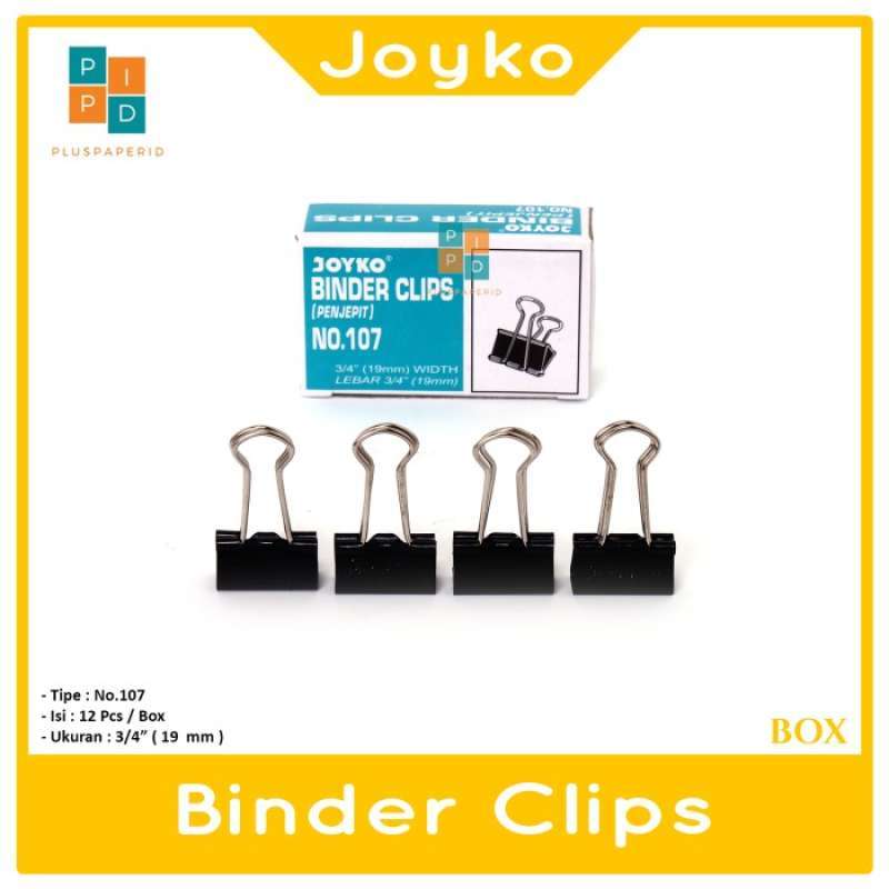 Jual Binder Clip No. 107 Joyko Penjepit Dokumen Kecil Di Seller