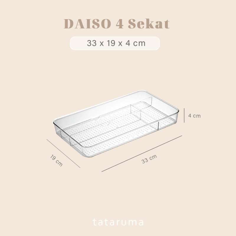 Promo Daiso Drawer Organizer Laci Kotak Penyimpanan Dengan Sekat