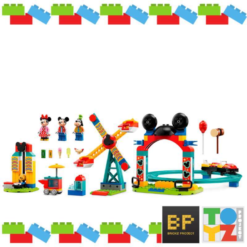 Jual Lego 10778 Disney - Mickey, Minnie And Goofy's Fairground Fun Di ...