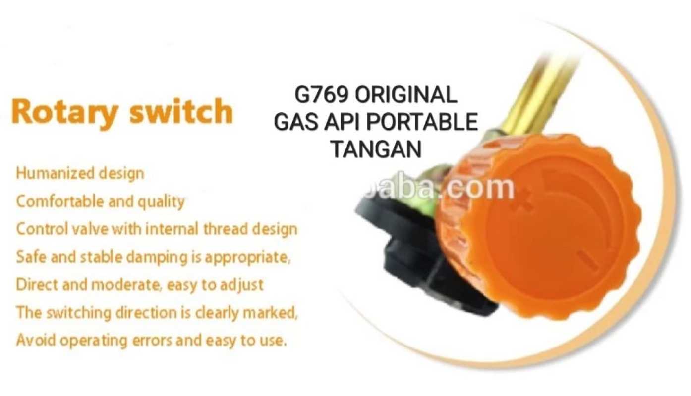 Jual G769 ORIGINAL GAS API PORTABLE TANGAN TORCH FULL TEMBAGA BAKAR LAS