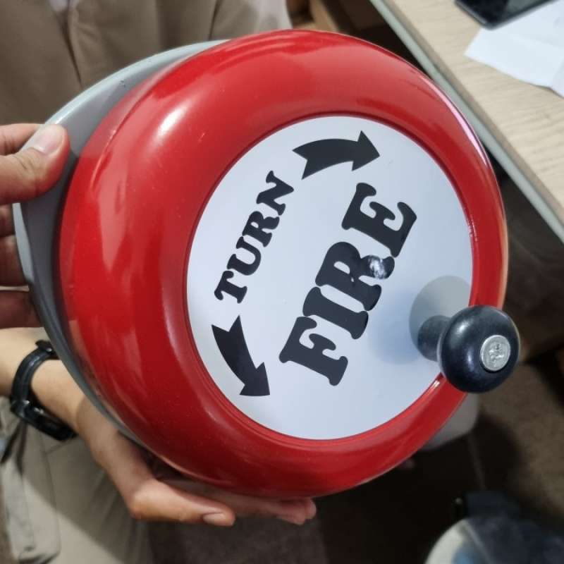 Promo MANUAL OPERATION ROTARY SIRENE ALARM BELL GONG PUTAR TANGAN