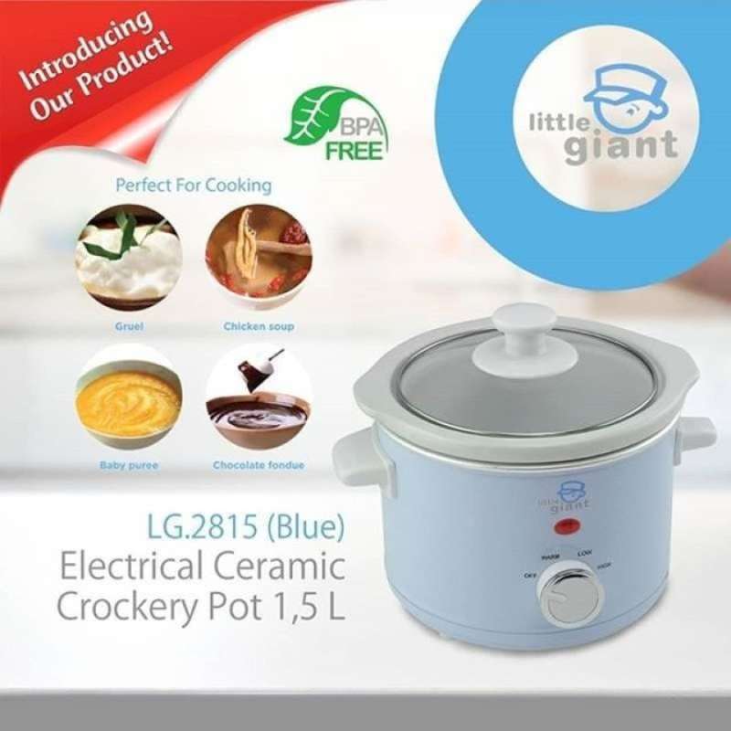 Promo Slow Cooker Little Giant 1.5L Electrical Ceramic Crockery Pot 1