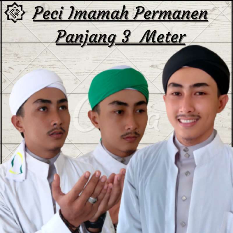 Promo Peci Imamah Permanen Siap Pakai Peci Imamah Panjang 3 Meter