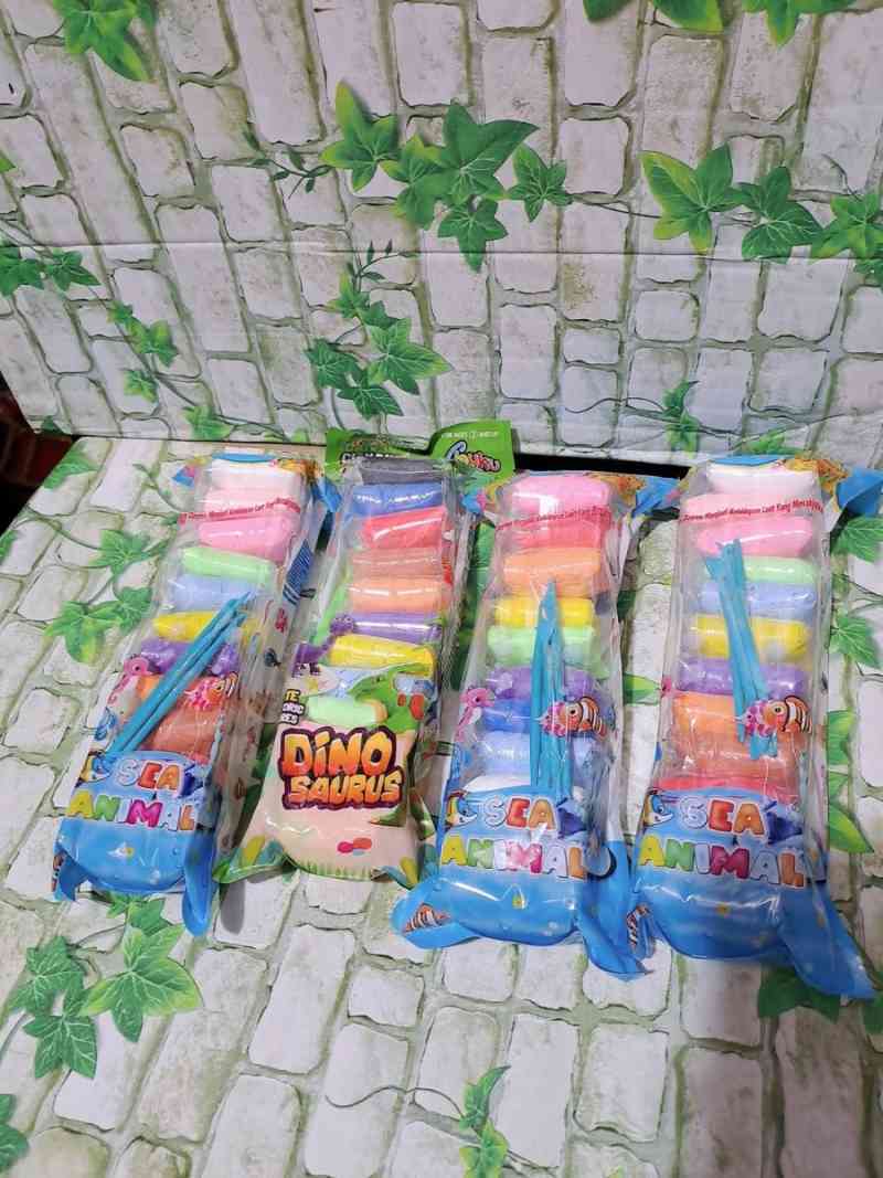 Jual Mainan Polymer Clay Warna Warni Isi 12 Pcs Clay Plastisin