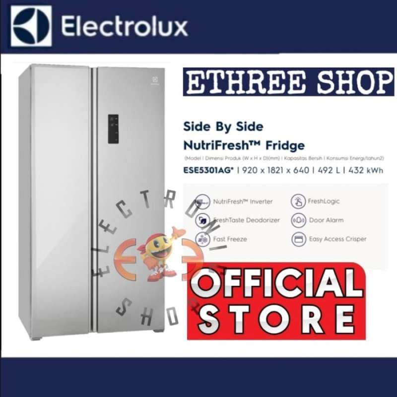 Jual Electrolux Kulkas Side By Side Ese 5301 Ag Ese5301Ag Resmi