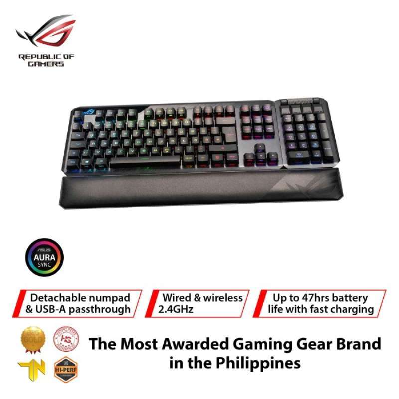 Promo ASUS ROG CLAYMORE II Modular TKL RGB RX Optical - Mechanical ...