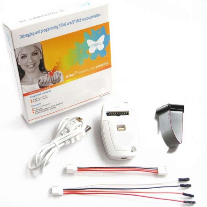 Promo St-link V2 Stm32 Stm8 Programmer In-circuit Debugger Diskon 23% ...