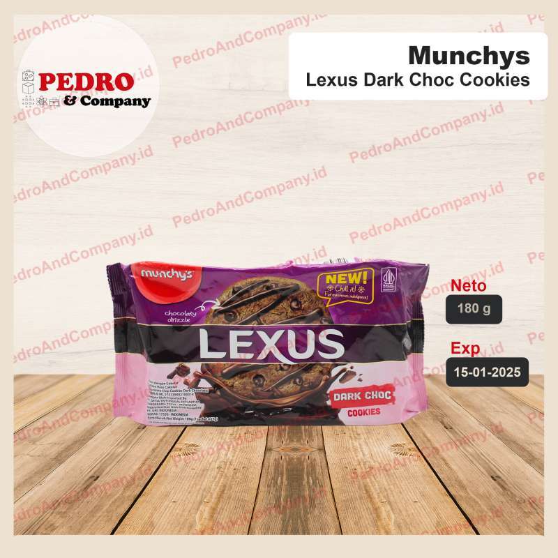 Jual Munchys Lexus biskuit Chocolate Chip Cookies DARK CHOC 189 gram