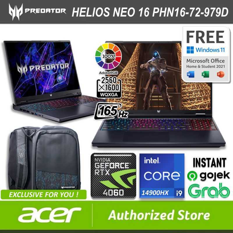 Jual Acer Predator Helios Neo 16 72 979d Rtx4060 I9 14900hx 16/1tb Ssd W11 Ohs 16 Wqxga 165hz