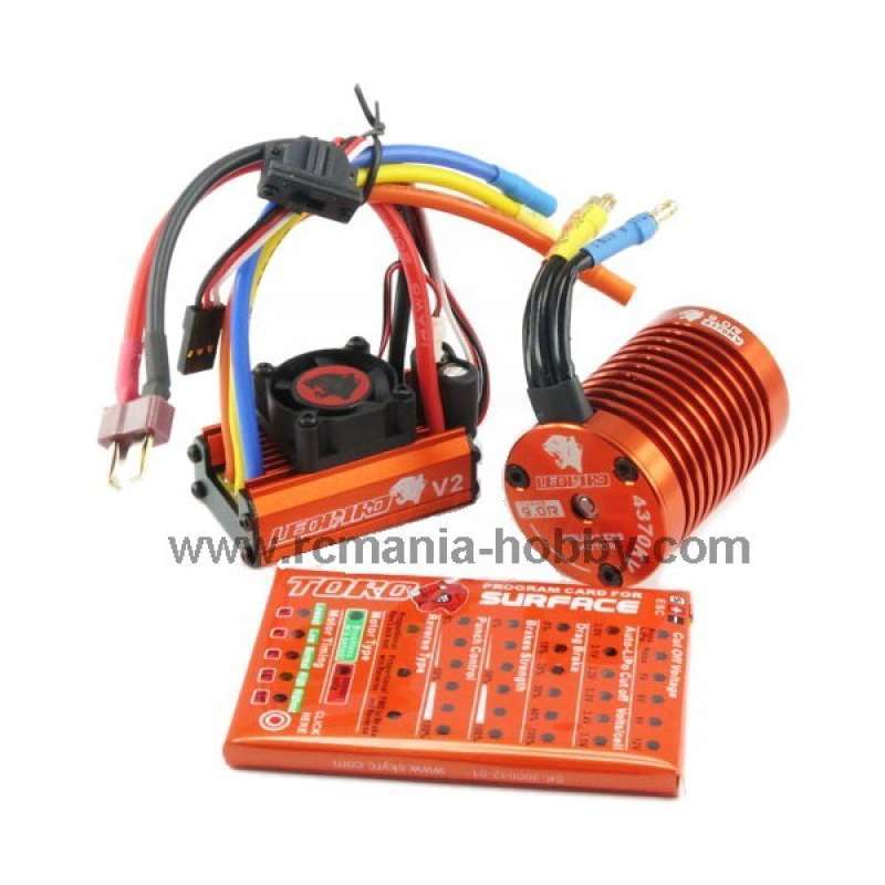 KingVal 3650 5900KV Brushless Motor & 80A ESC Combo With Program Card - For 1/10 RC Cars & Trucks - View #4