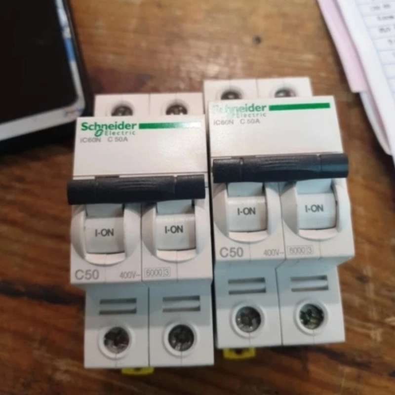 Promo Mcb Ic60n 2p 50a 6ka Schneider Diskon 50% Di Seller Selera_kita ...