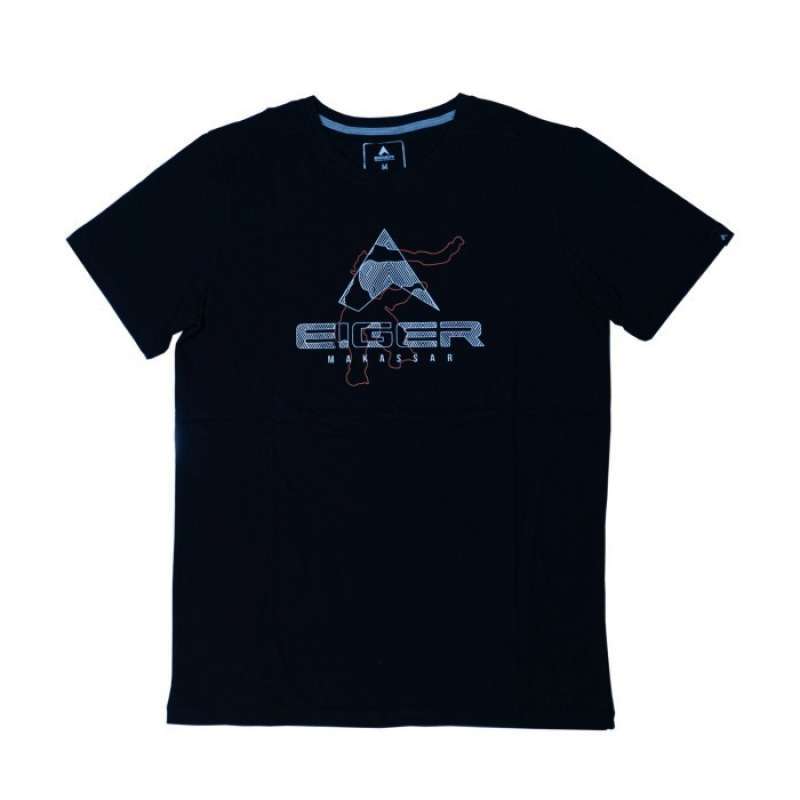 Jual Eiger Kaos Pria Makassar S/s T-shirt Black Di Seller Otdor
