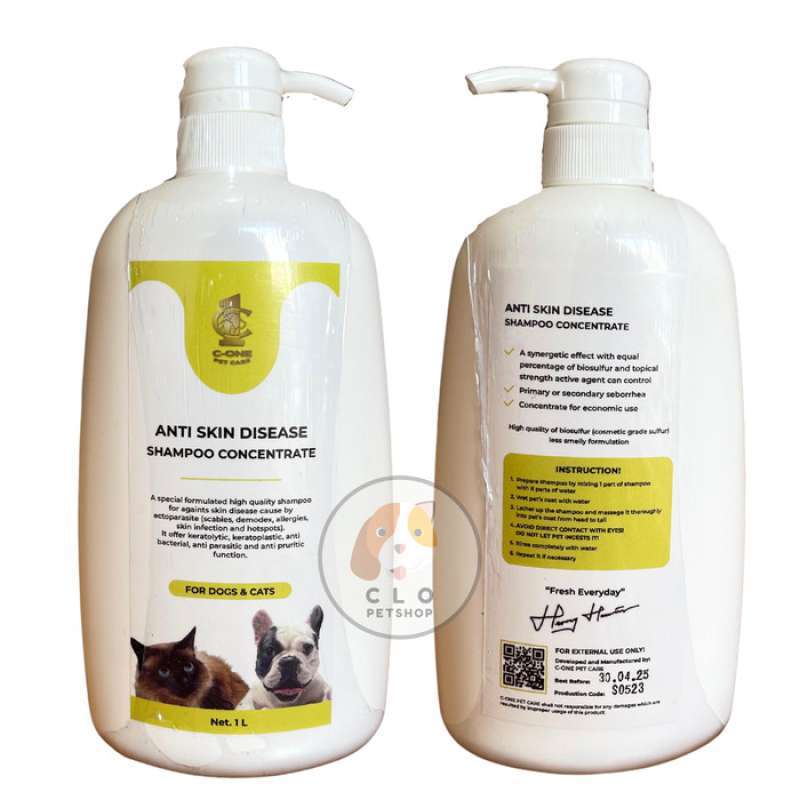 Promo Cone Pet Care Shampoo Skin Disease Jamur Demodex Scabies Dll 1 ...