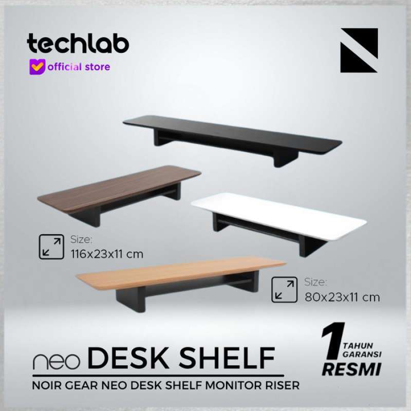 Promo 100% Produk Ori Noir Desk Shelf Monitor Stand Riser Meja / Setup ...