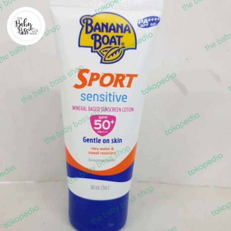 Promo Banana Boat Sunscreen Sport Sensitive Spf50+ 90ml Diskon 23% Di ...