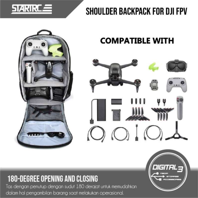 Jual Startrc Shoulder Backpack Tas Ransel Dji Fpv Drone Dslr Camera Bag ...